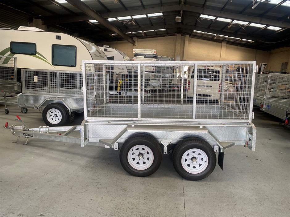 Unreserved 2023 Galvanised Trailers 8 x 5 Tandem Box Trailer