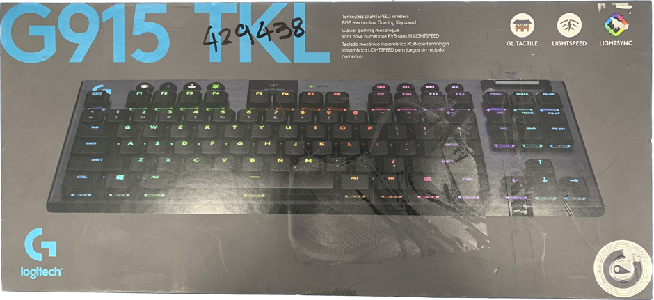 1x Logitech G915 Rgb Mechanicla Gaming Keyboard Auction (0030-2188131 