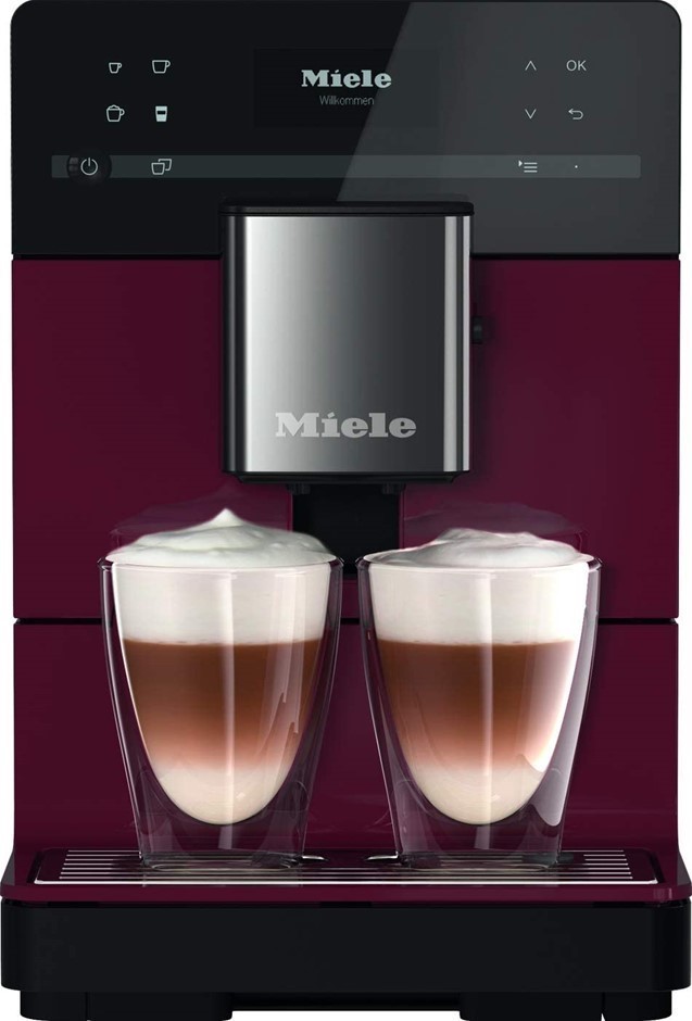 MIELE CM5 Silence Automatic Coffee Machine, CM5310, Tayberry Red.