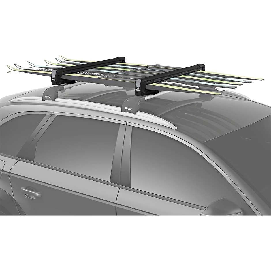 THULE SnowPack Ski/Snowboard Rack, Large (6 Pr/4 Boards), Loading Width 29.