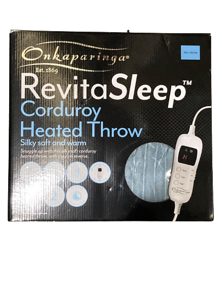 ONKAPARINGA Revitasleep Corduroy Heated Throw 160cm x
