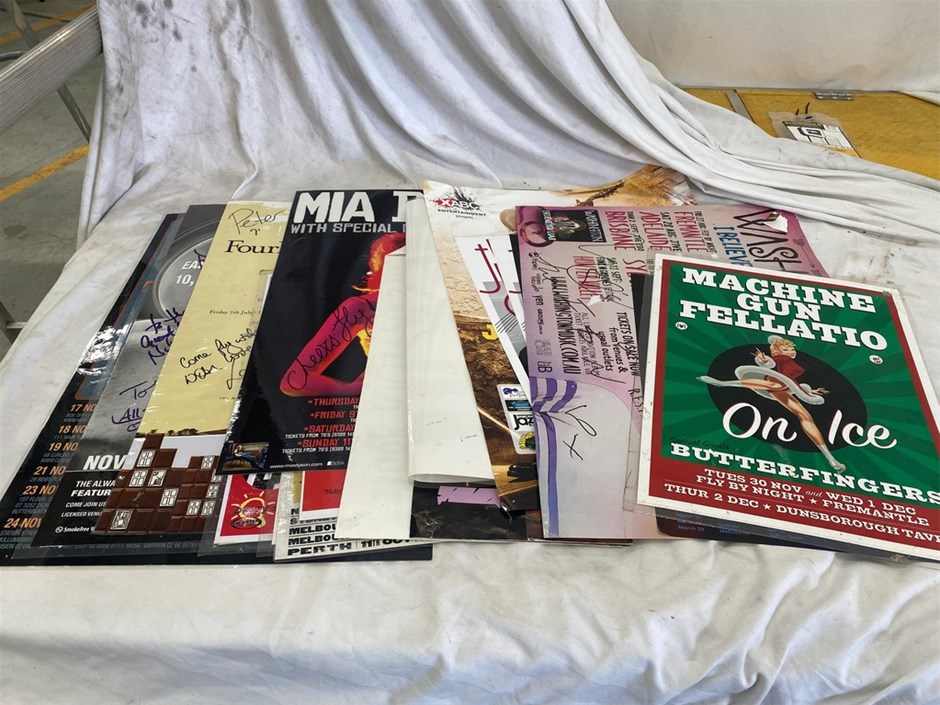 Nightclub Signed Memorabilia & Event Posters Liquidation