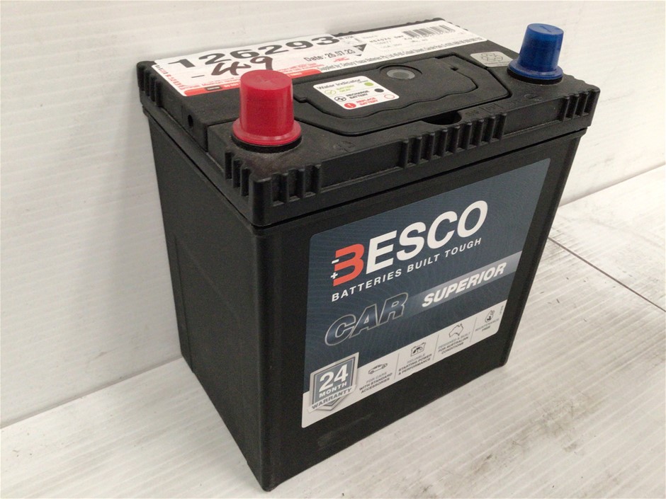 Unused Besco Car Superior NS40ZSSMF Battery Auction (0231-7046347 ...