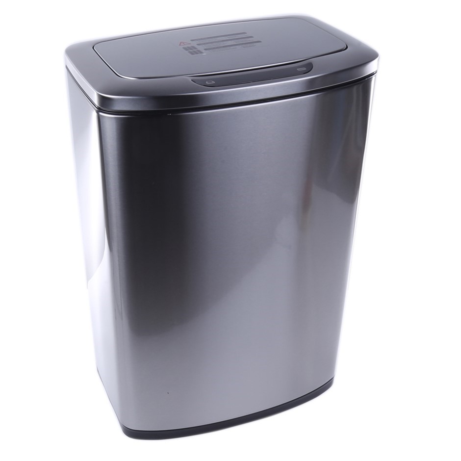 SENSIBLE ECO LIVING 47L Motion Sensor Stainless Steel Trash Bin. NB: Minor