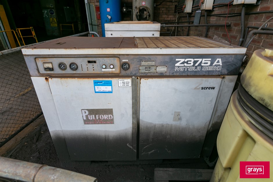 Mitsui Seiki Z375 A Screw Air Compressor Auction (0104-5053686) | Grays ...