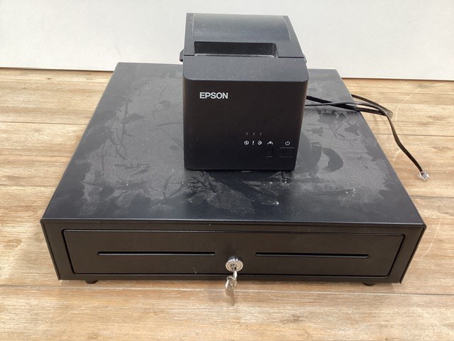 Cash Drawer With Key and Epson M352A Docket Printer Auction (0107 ...