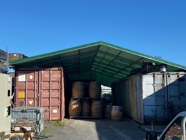 2 x 40Ft Shipping Containers and Custom Container Shelter