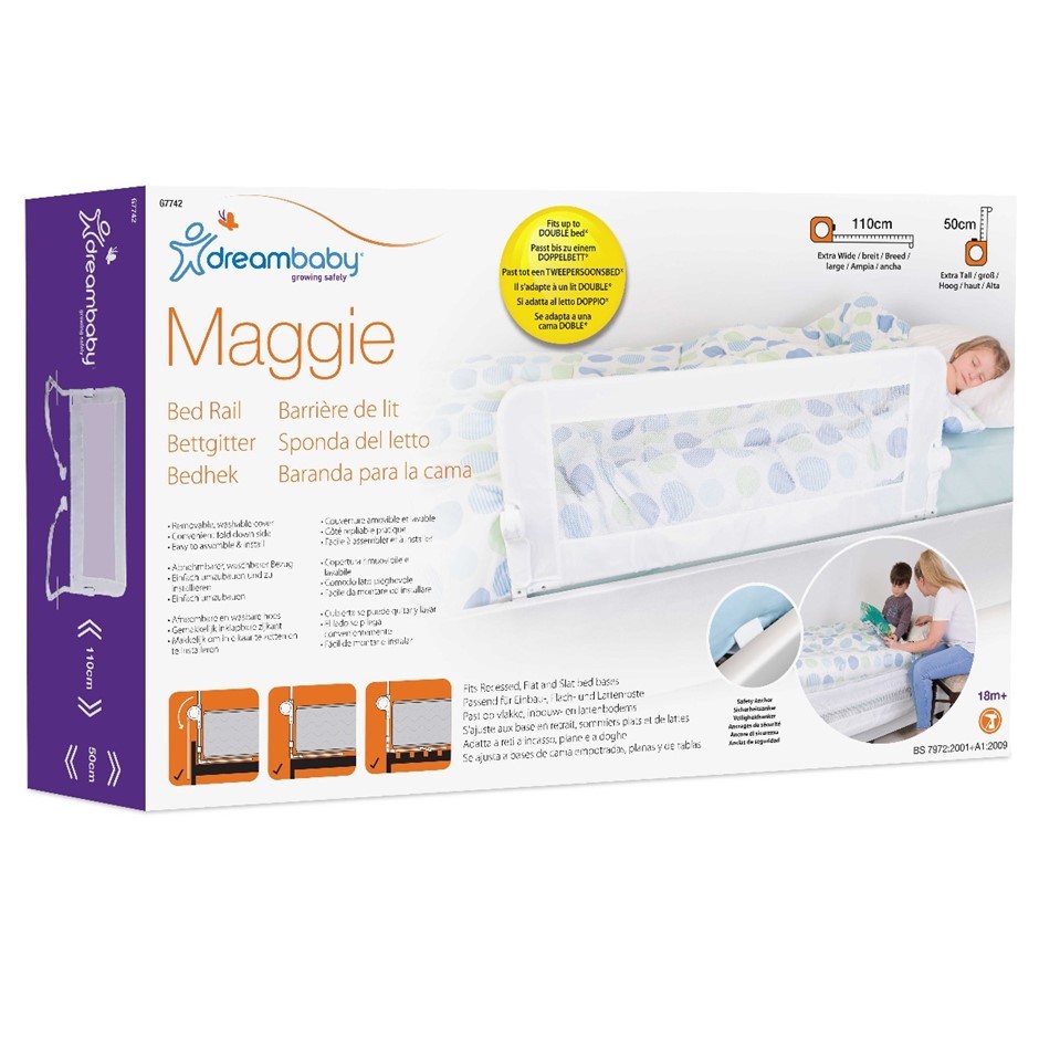 DREAMBABY Maggie Bed Rail, White.