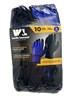 20 Pairs x WELLS LAMONT Anti Microbial Foam Latex Work Gloves, Size L, Blue