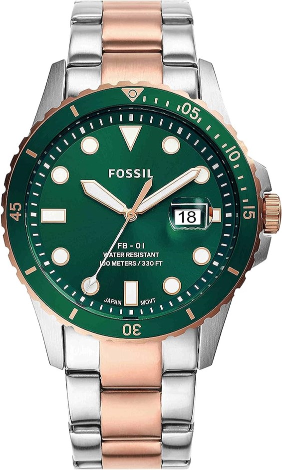 Fossil watch dial online size