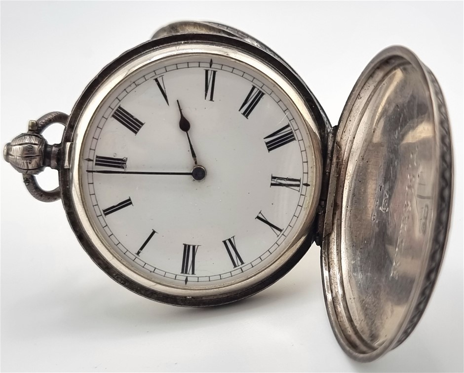 1880s Antique Sterling Silver Pocket Watch Auction 0003 2554967 Grays Australia