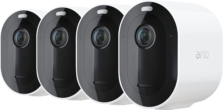 ARLO 4 Wire-Free Spotlight Camera – 4 Camera Pack - 2K Video with HDR | Ind
