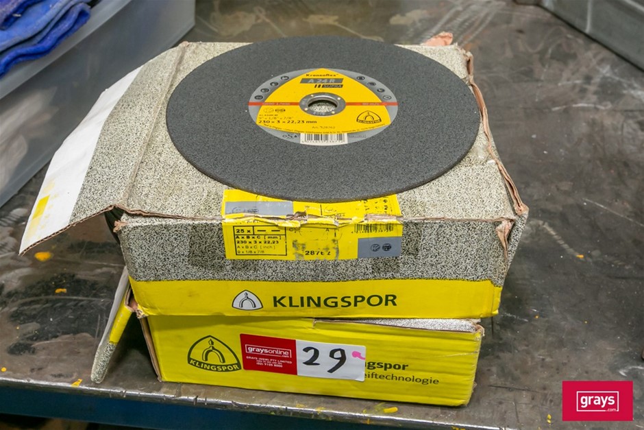 Kling spor Quantity of 9" Cutting Discs Auction (00295053953) Grays