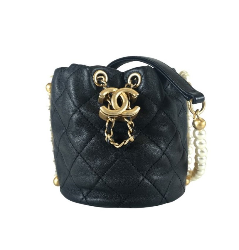 Chanel mini hotsell drawstring bucket bag