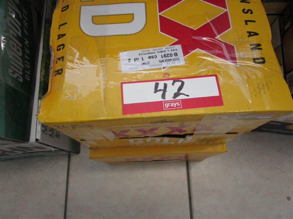 2 x Cartons of XXXX Gold 375ml Stubbies Auction (00417047461) Grays Australia