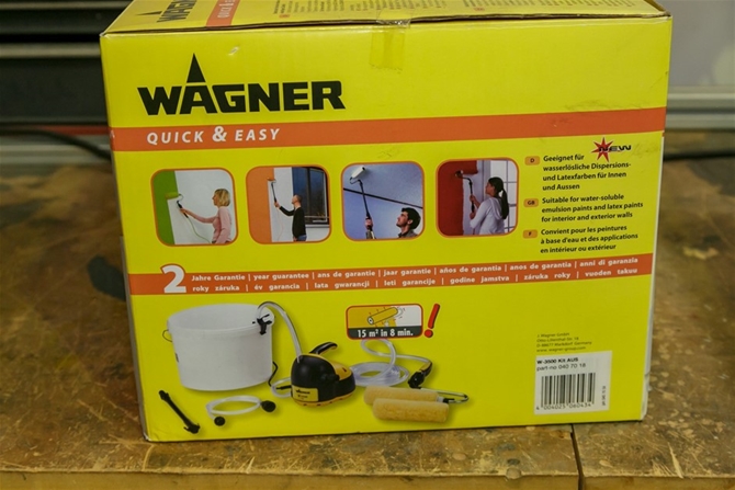 Wagner W3500 Quick & in Paint Easy Auction Kit Australia | Original Electrical Grays Packaging (0416-5054124) Roller