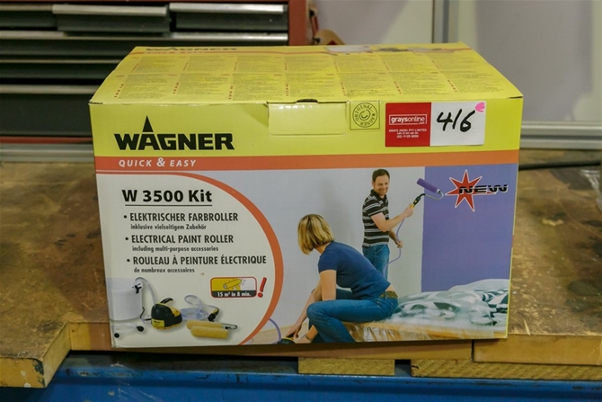 Wagner W3500 Grays Paint | Electrical Packaging Kit (0416-5054124) in Easy Original Quick Roller Auction & Australia