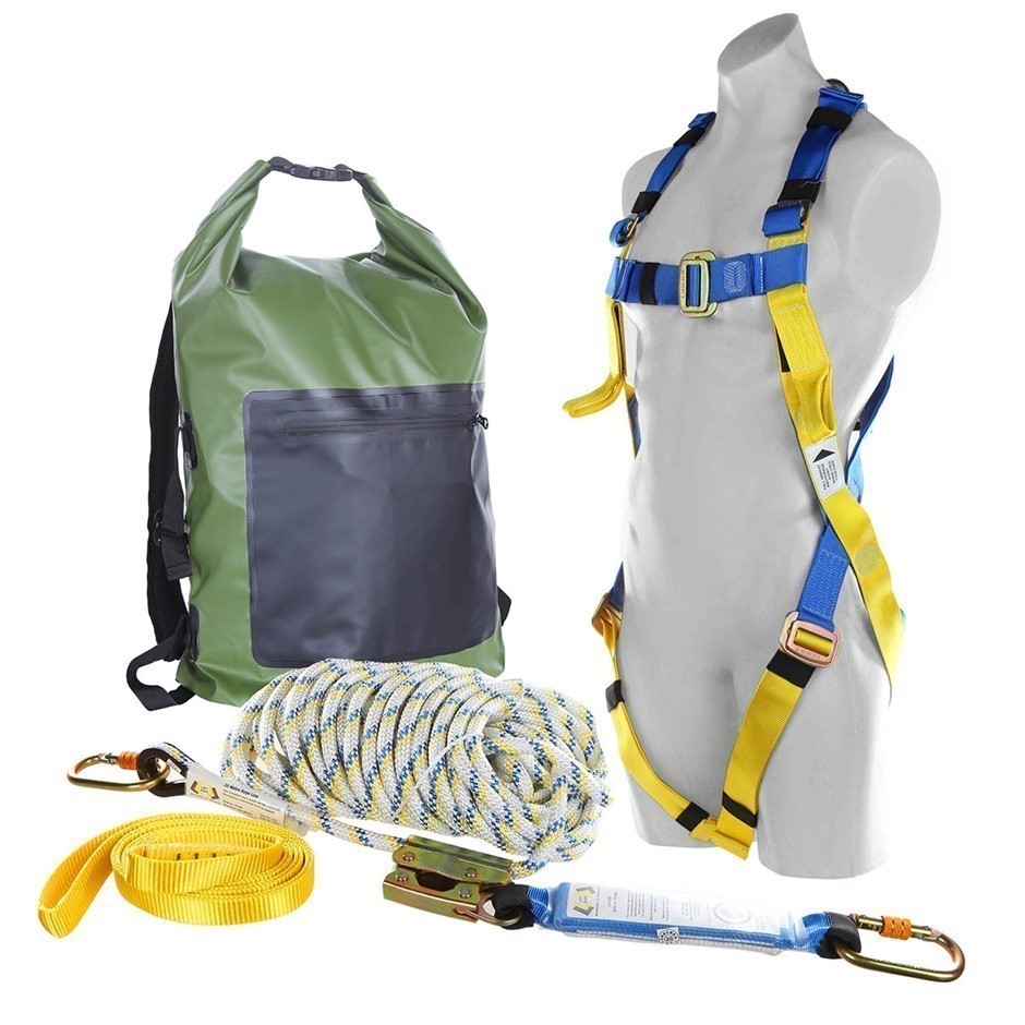LIFT SAFE Roofers Kit, Comprising; Full Body Safety Harness, 20M