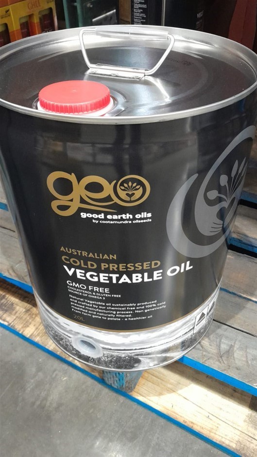 GOOD EARTH OILS Cold Pressed Vegetable Oil, 20L. N.B Dented can. Best