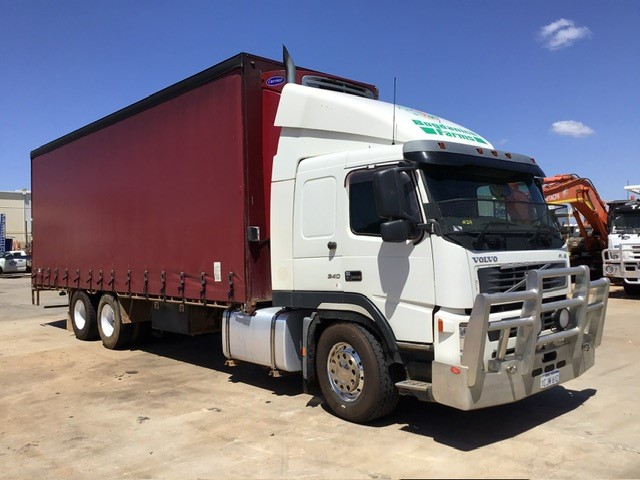 2003 Volvo Curtainside Truck, Maschio Rotary Hoe & Forklifts
