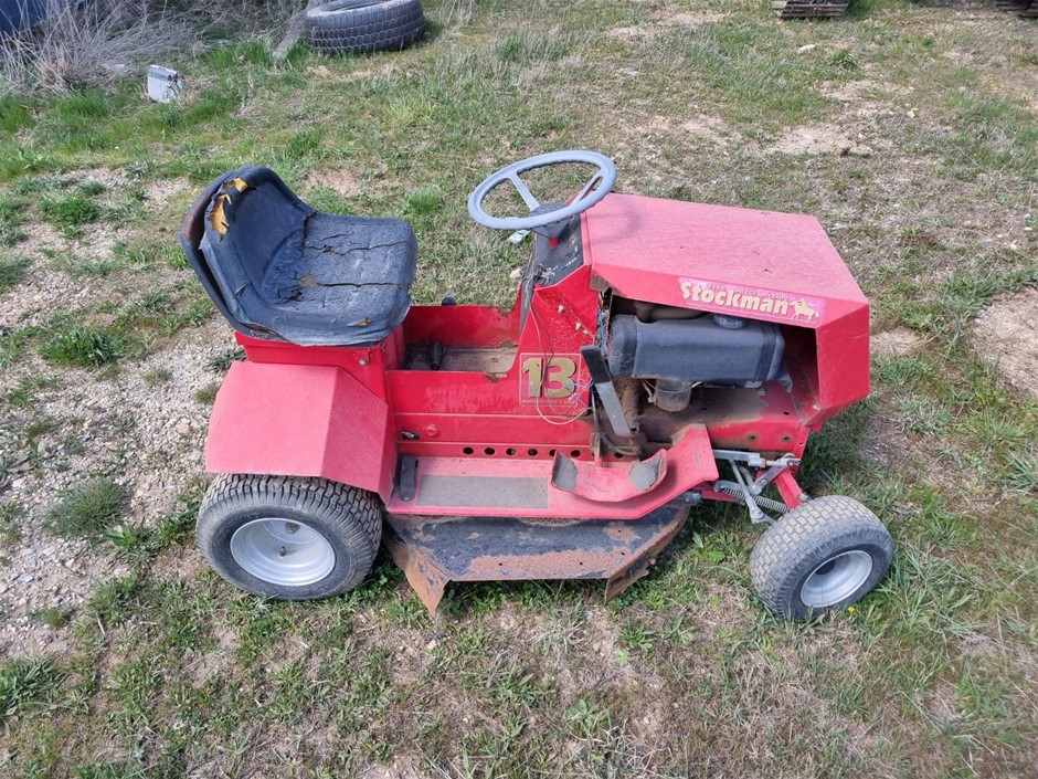 Cox stockman ride on mower online price