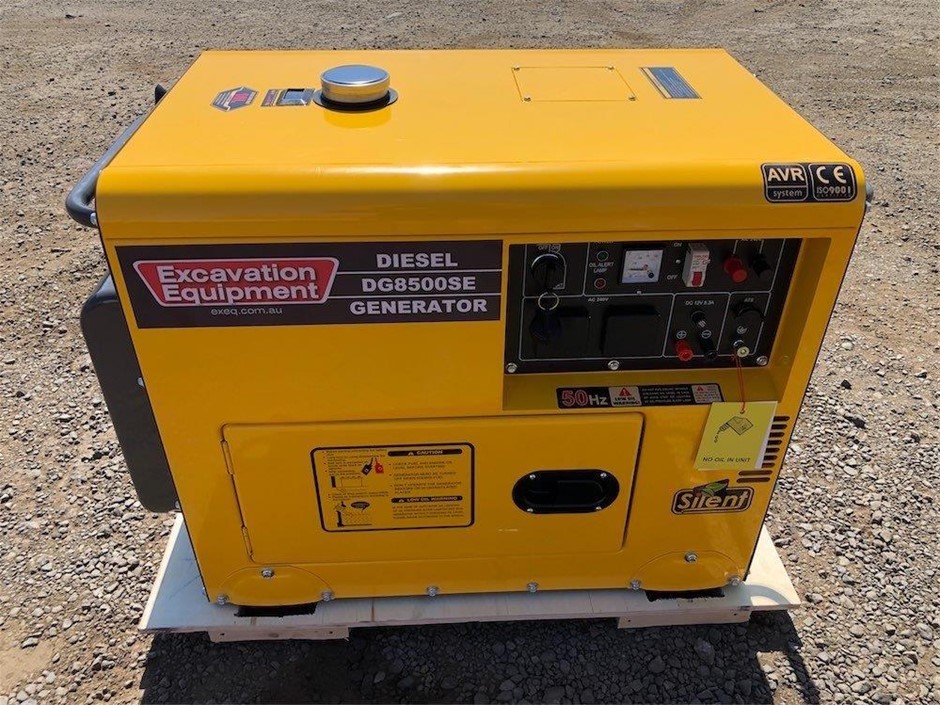 Unused 2023 6kW Silenced Diesel Engine Generator Auction (0007-7048132 ...