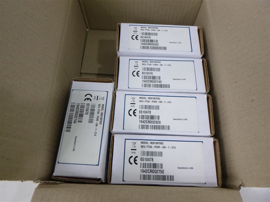 Qty 5 x Crestron FT2APWRUN1C14 AC Power Outlet FT2 Universal Outlet Auction (01565054893