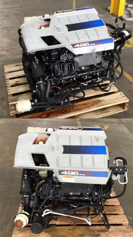 Twin MerCruiser 496 MAG H.O. V8 Petrol Boat Engines Auction (0001