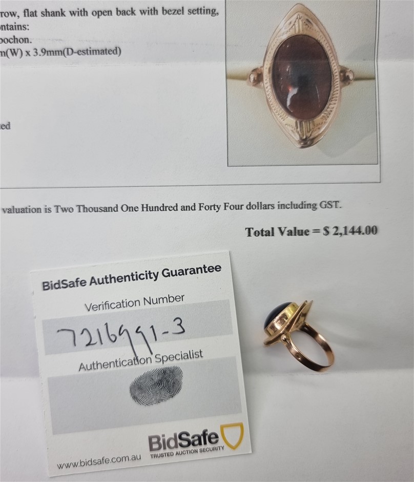 9 carat gold ring on sale value