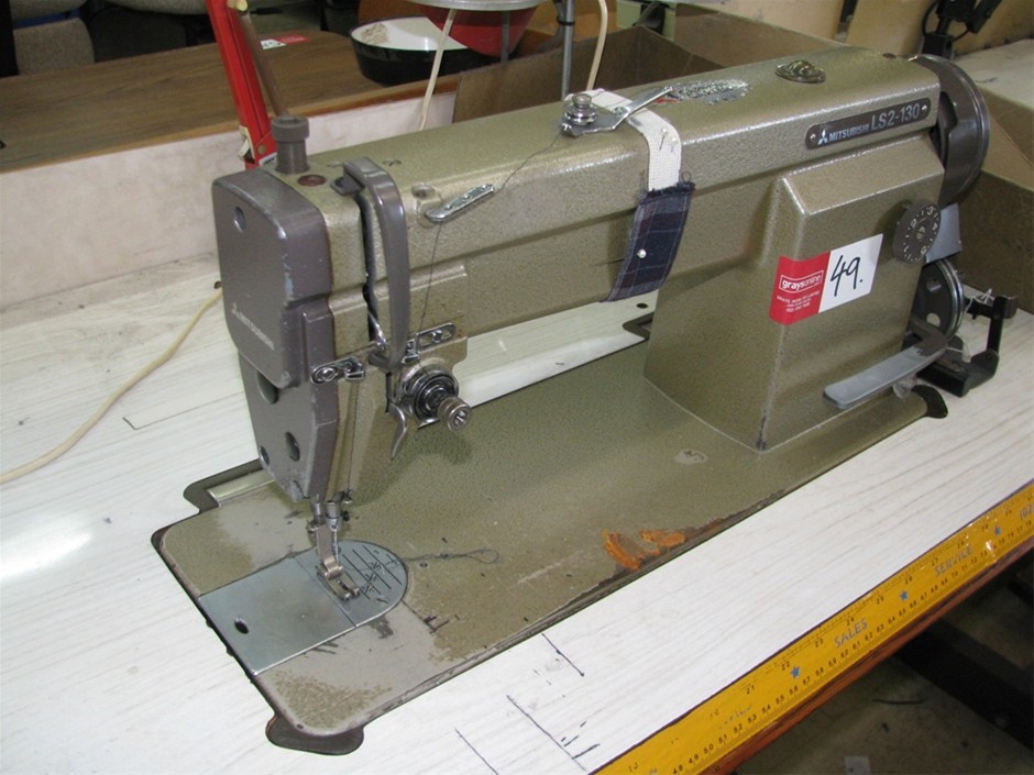 Industrial single needle plain sewing machine Mitsubishi LS2130 on