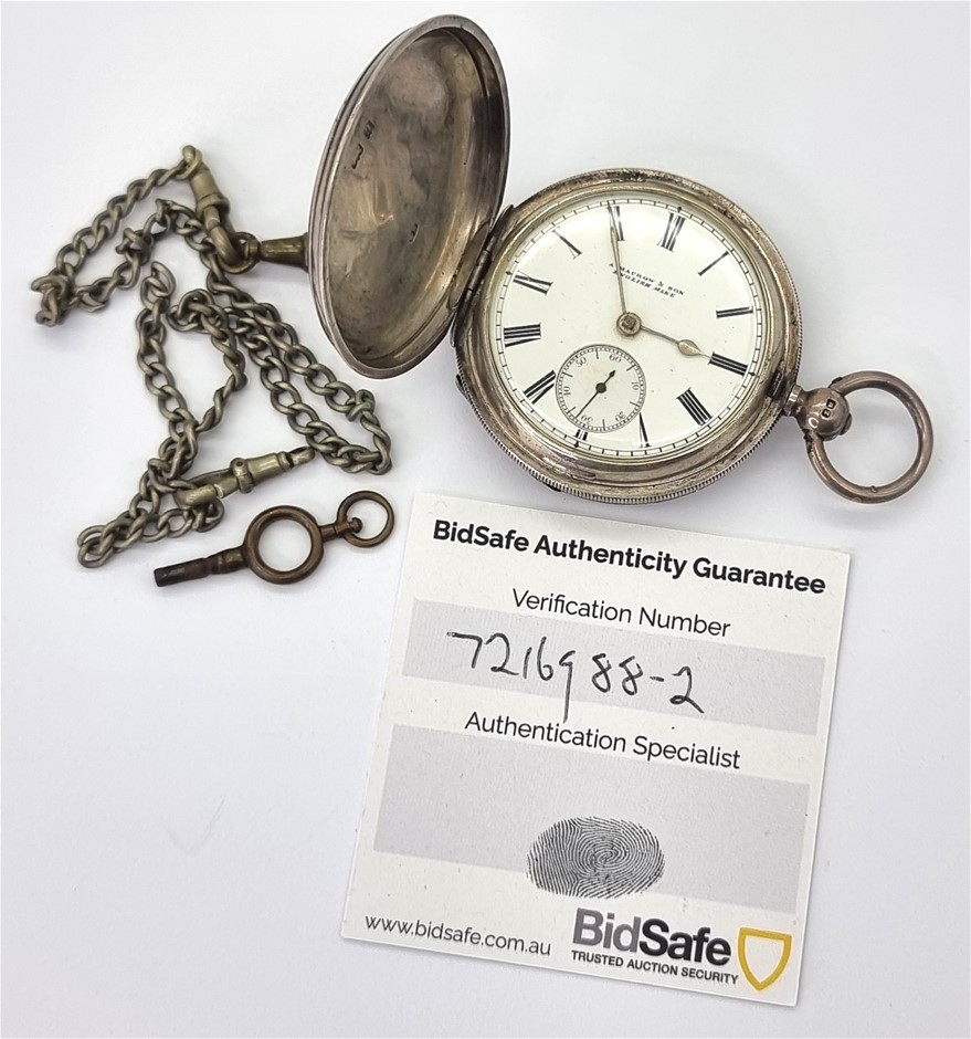 Antique sterling outlet silver pocket watch