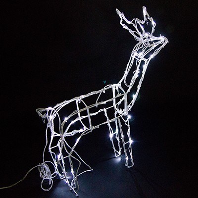 Light Up Solar Standing Reindeer Christm