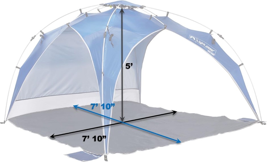 Lightspeed outdoors quick canopy instant pop up shade tent best sale