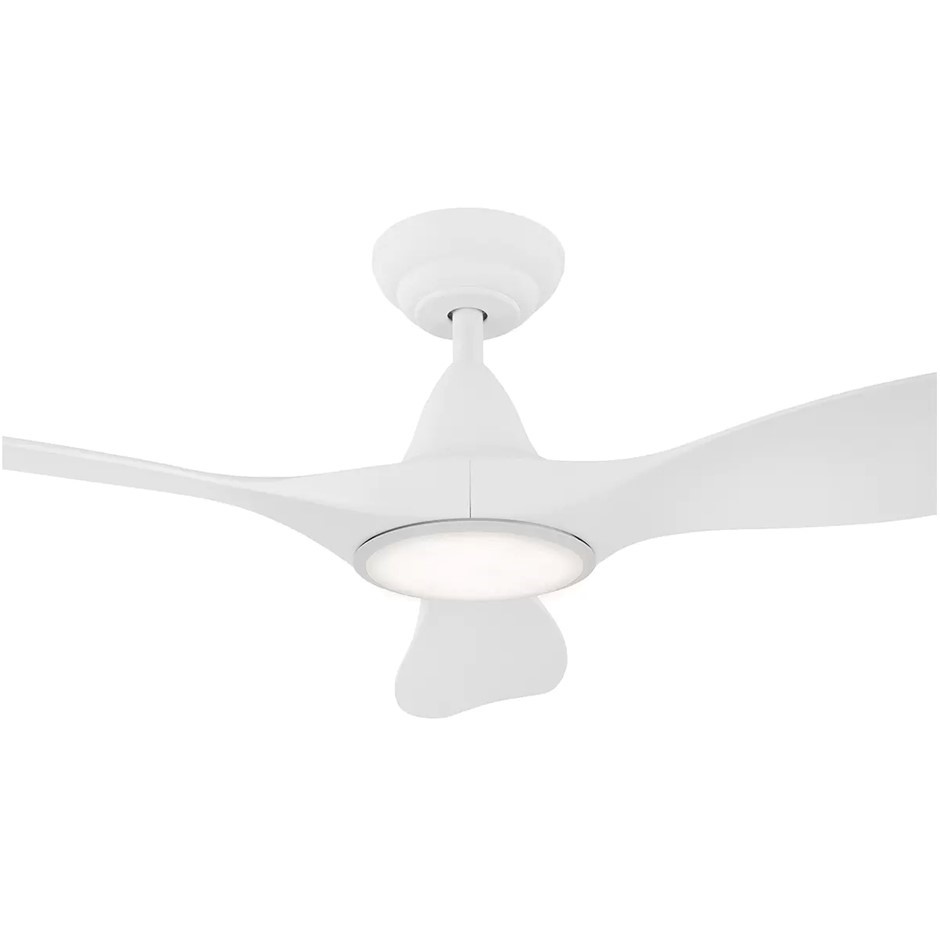 EGLO Noosa DC Fan 18W Tri-Colour Led Light White 116cm, Model 204801.