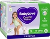 BABYLOVE Cosifit Nappies, Size 6 (15-25kg), 78 Pieces (3 X 26 pack). NB: Sl