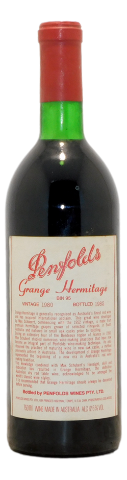 Penfolds Bin 95 Grange Hermitage 1980 (1x 750mL) SA.