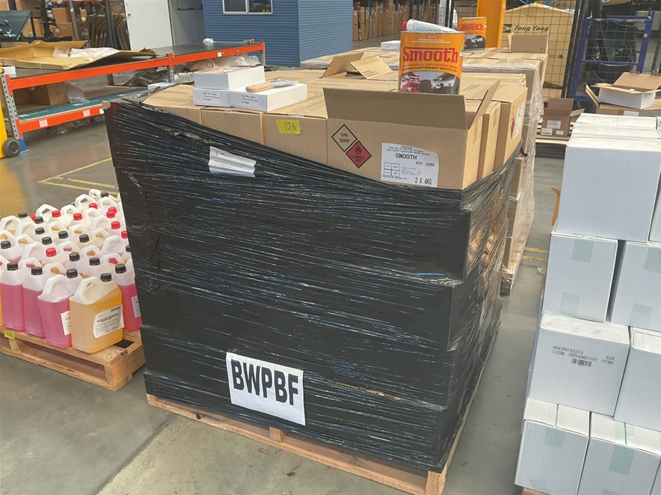 Pallet Of Smooth Body Filler And Scrapers Auction (0478-3028212 ...