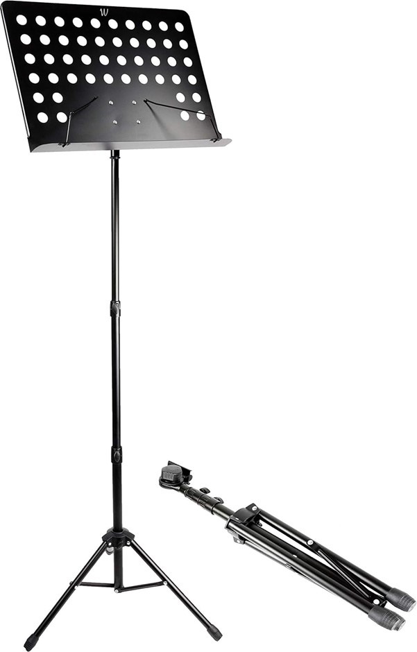 ROCKJAM G905 Height & Angle Adjustable Orchestral Conductor Sheet Stand, Ma