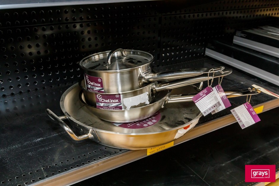 Qty 4 x Chef Inox Elite Commercial Cookware Auction (0024-5055458 ...