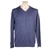 SABA Men's Merino V Neck Sweater, Size L, 100% Merino Wool, Navy. Buyers N