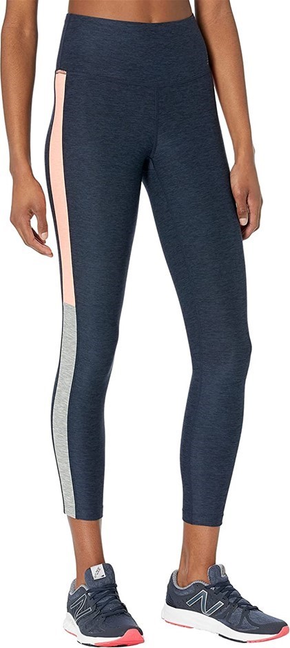 3 x NEW BALANCE Women's Sport Spacedye Tights, Size M, Polyester/Spandex, N