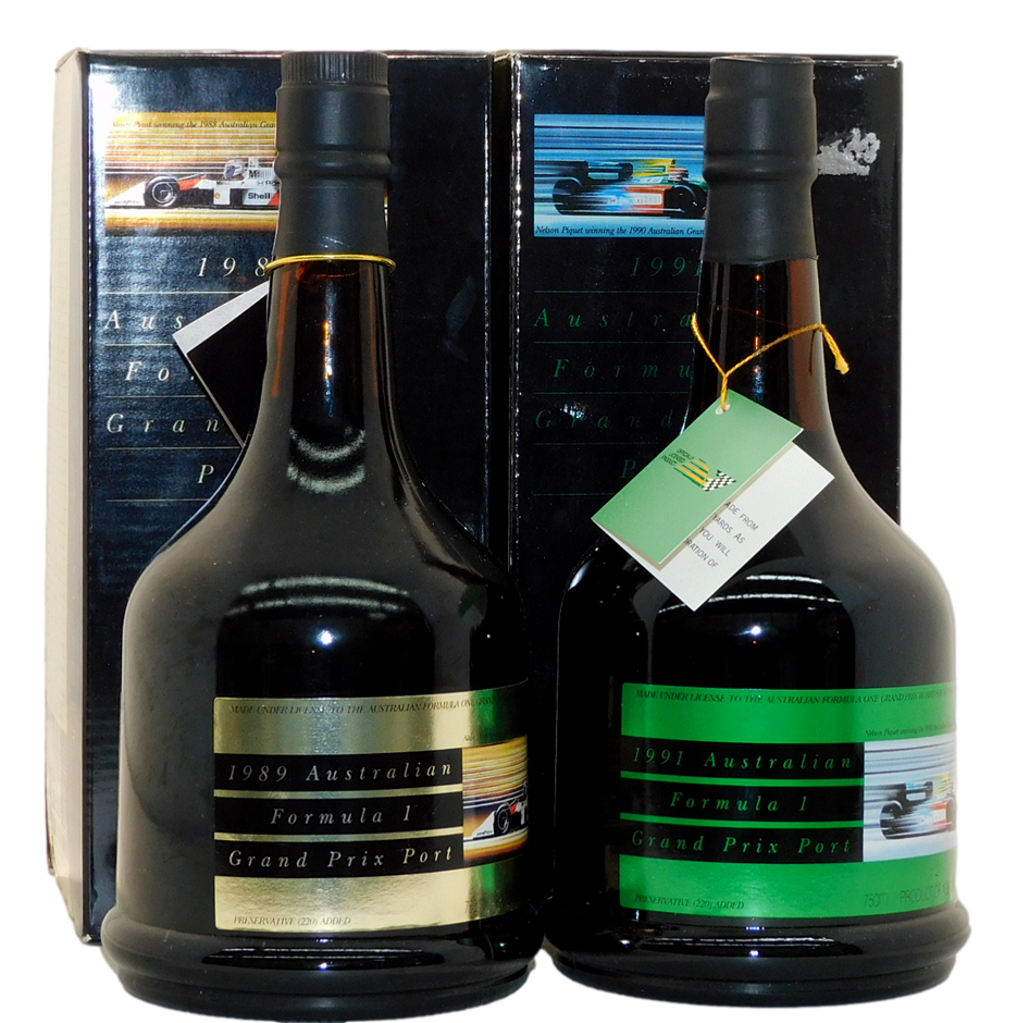 Australian Formula 1 Grand Prix Port NV 1989/1991 (2x 750mL), Aus ...