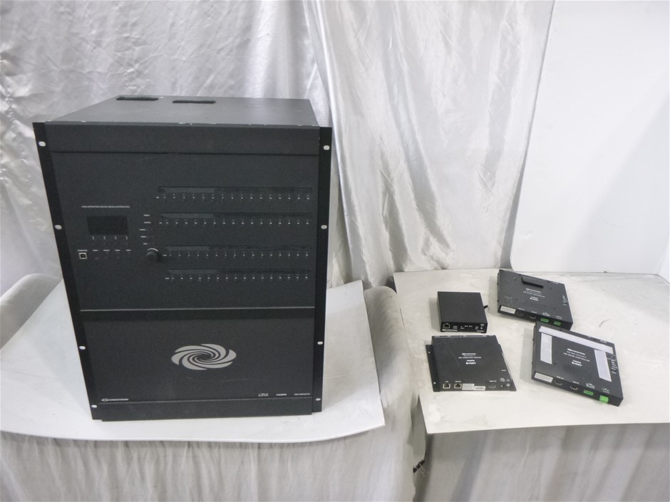 Box Lot Of Assorted Crestron Audio Visual Equipment Auction (0079