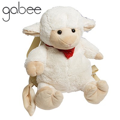 Gabzoo Lamb Harness Backpack - White and