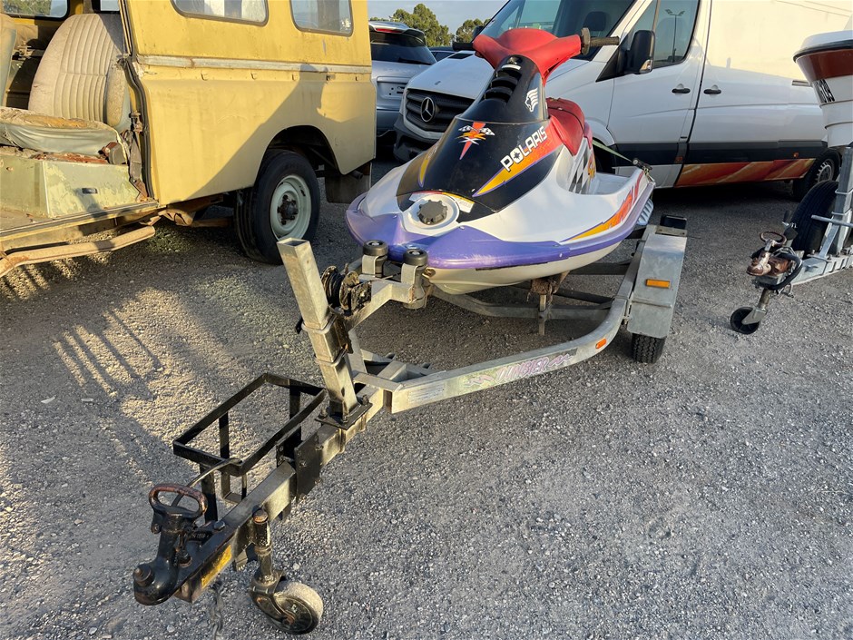 <p>1995 Polaris SLX Fiberglass Sit Down Jetski</p>