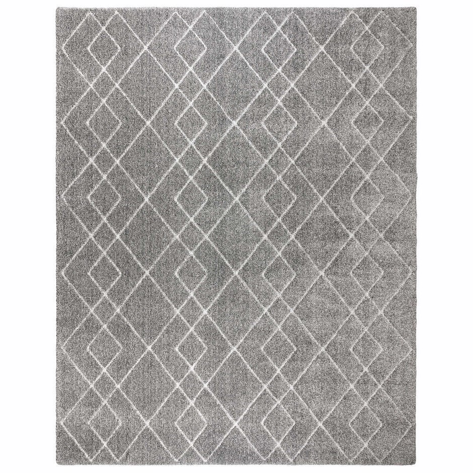 PLUSH STEP Area Rug, 238 x 304cm, Izzie Gray. NB Well used. Auction