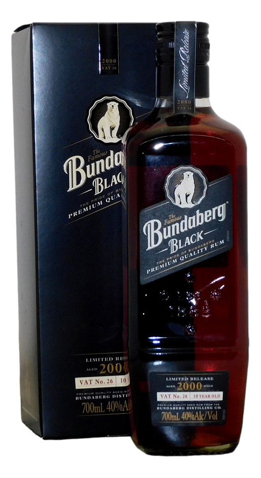 Bundaberg Rum Vat no. 26 Black label 2000 (1x 700mL), QLD Auction (0019 ...