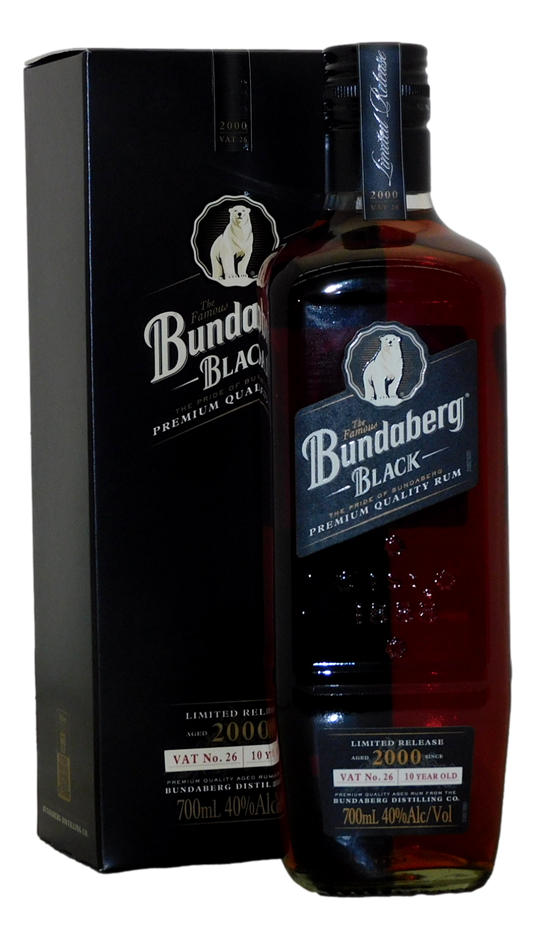 Bundaberg Rum Vat no. 26 Black label 2000 (1x 700mL), QLD Auction (0039 ...