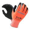 12 Pairs x GUARDTEK Hi-Vis Superskin Gloves, 34-326, Size: Medium, Colour: