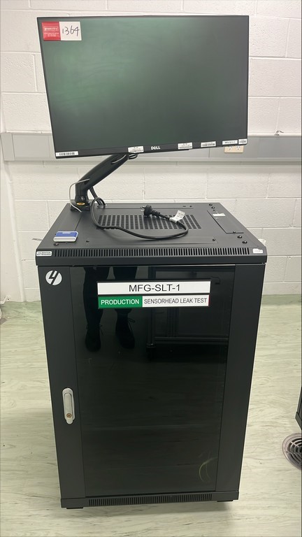 Half height rack with a monitor Auction (1364-5056088) | Grays Australia